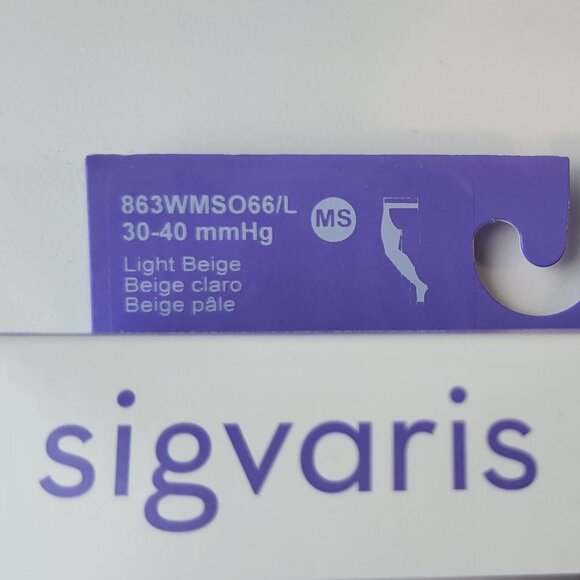 Sigvaris Medical Compression Stocking /Thigh-high/ MS/ Light Beige / 863WMSO66/L - Picture 3 of 5